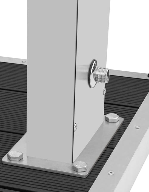 Загрузите изображение в средство просмотра галереи, Duș de exterior cu platformă, WPC și oțel inoxidabil
