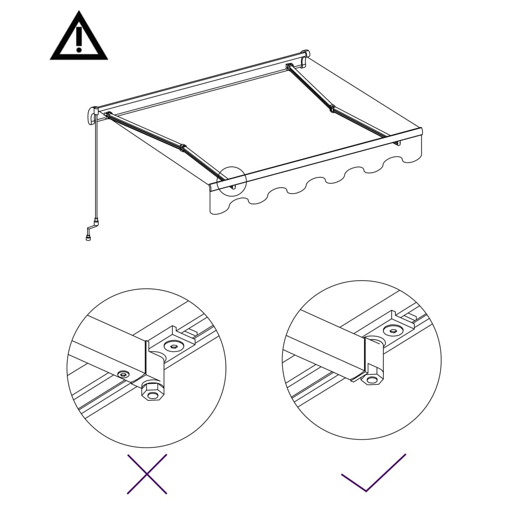 Copertină retractabilă manual, antracit, 300 x 250 cm