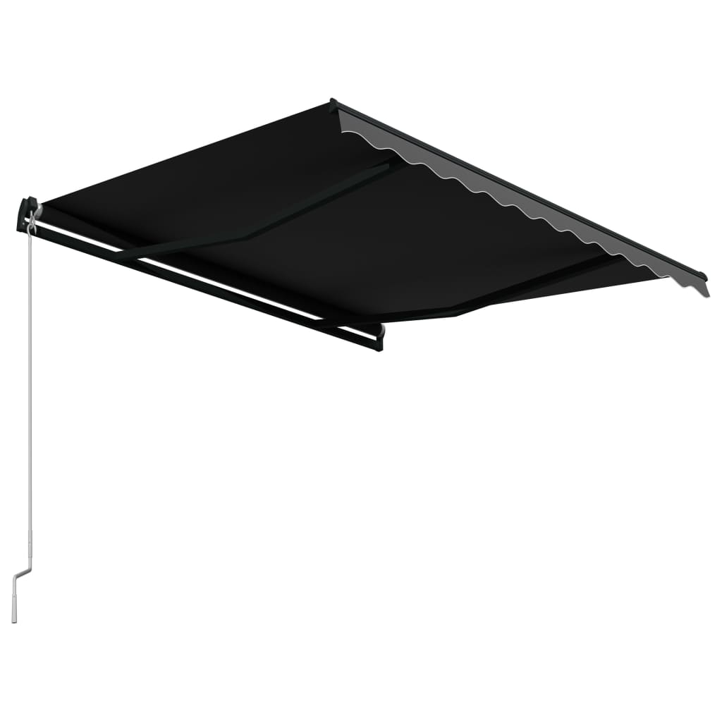 Copertină retractabilă manual, antracit, 350 x 250 cm