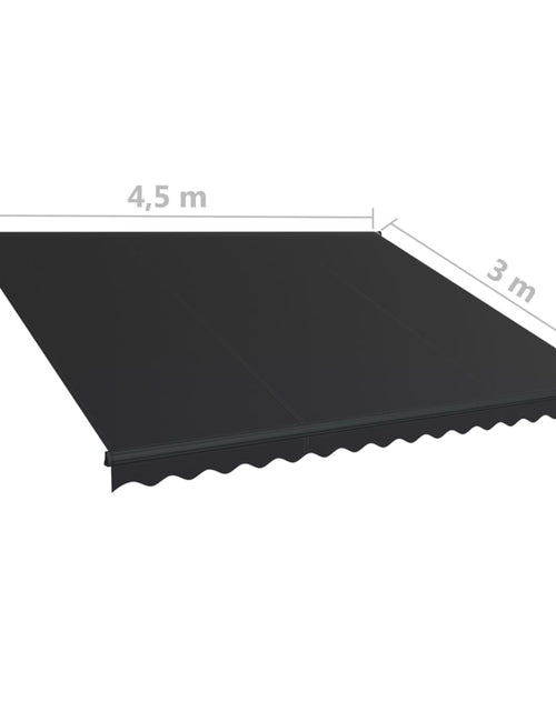 Загрузите изображение в средство просмотра галереи, Copertină retractabilă manual, antracit, 450 x 300 cm
