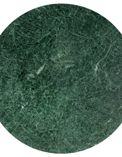 Загрузите изображение в средство просмотра галереи, Masă de cafea verde 60x60x35 cm piatră naturală aspect marmură
