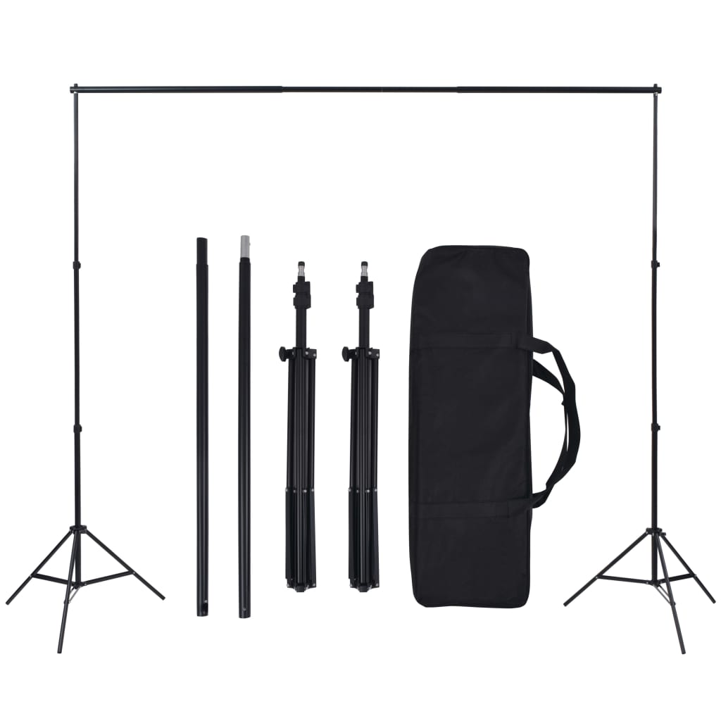 Kit studio foto cu fundal și lumină cu softbox