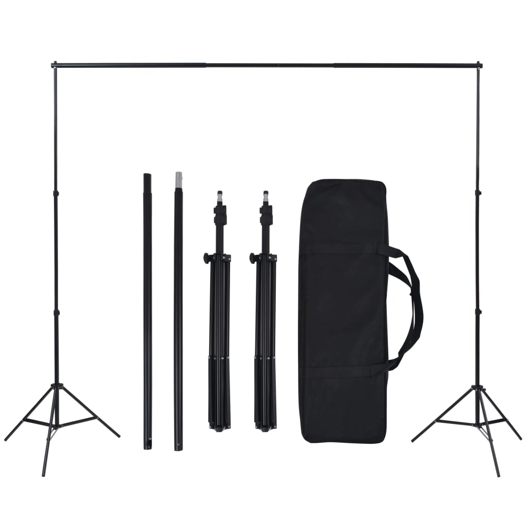 Kit studio foto cu fundal și set de iluminare