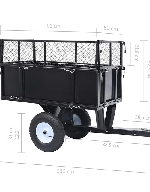 Загрузите изображение в средство просмотра галереи, Remorcă basculantă mașină de tuns iarba, încărcătură 150 kg
