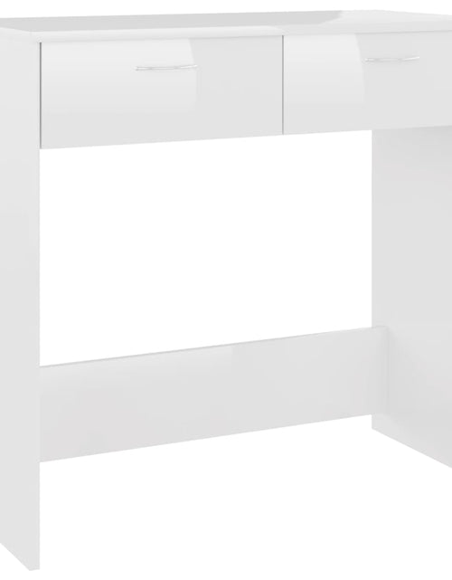 Încărcați imaginea în vizualizatorul Galerie, Birou, alb extralucios, 80 x 40 x 75 cm, PAL
