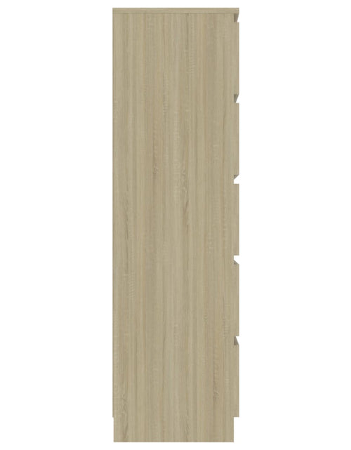 Încărcați imaginea în vizualizatorul Galerie, Dulap cu sertare, stejar Sonoma, 60x35x121 cm, lemn prelucrat
