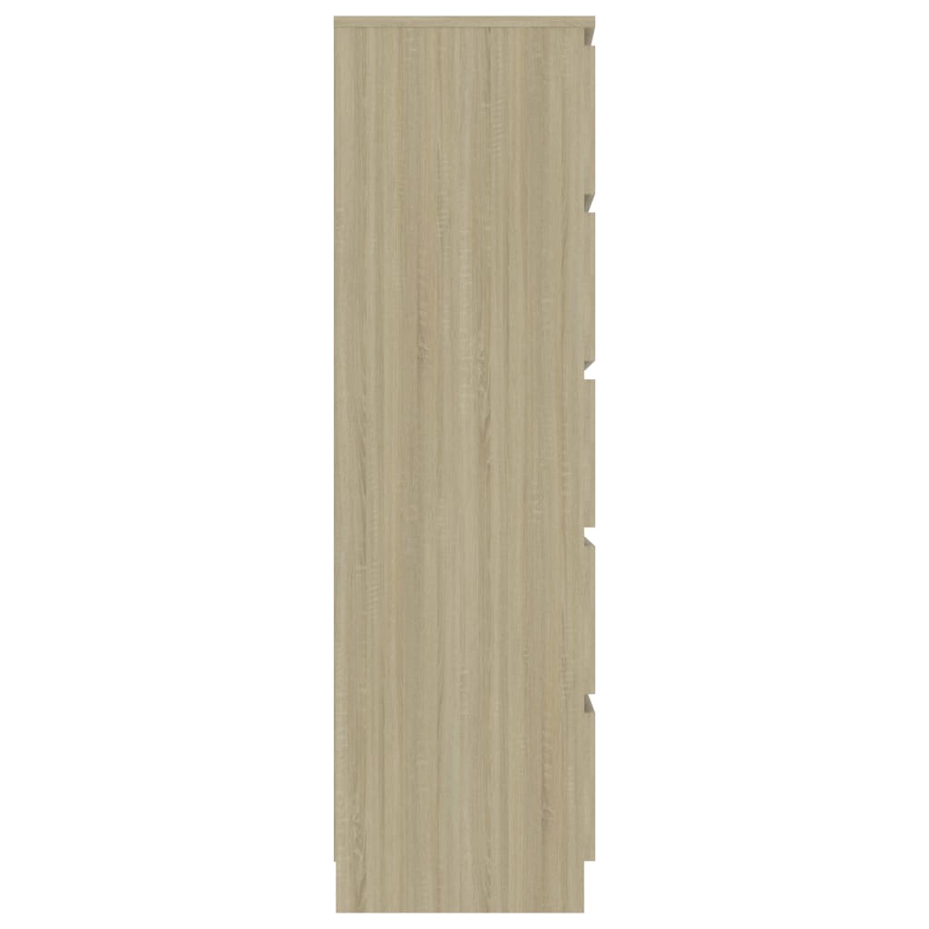 Dulap cu sertare, stejar Sonoma, 60x35x121 cm, lemn prelucrat