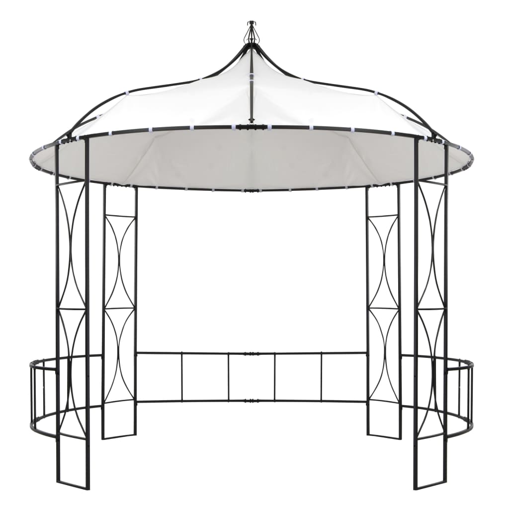 Pavilion, alb, 300 x 290 cm, rotund