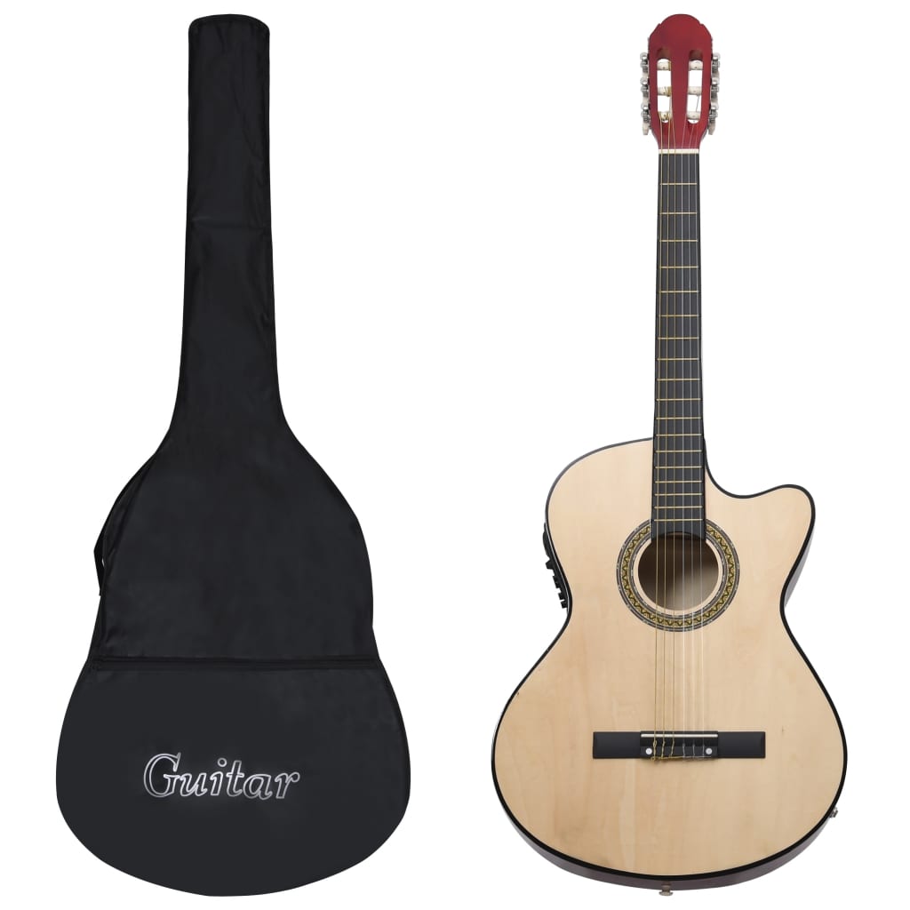 Set chitară acustică occidentală 12 piese 6 corzi cu egalizator