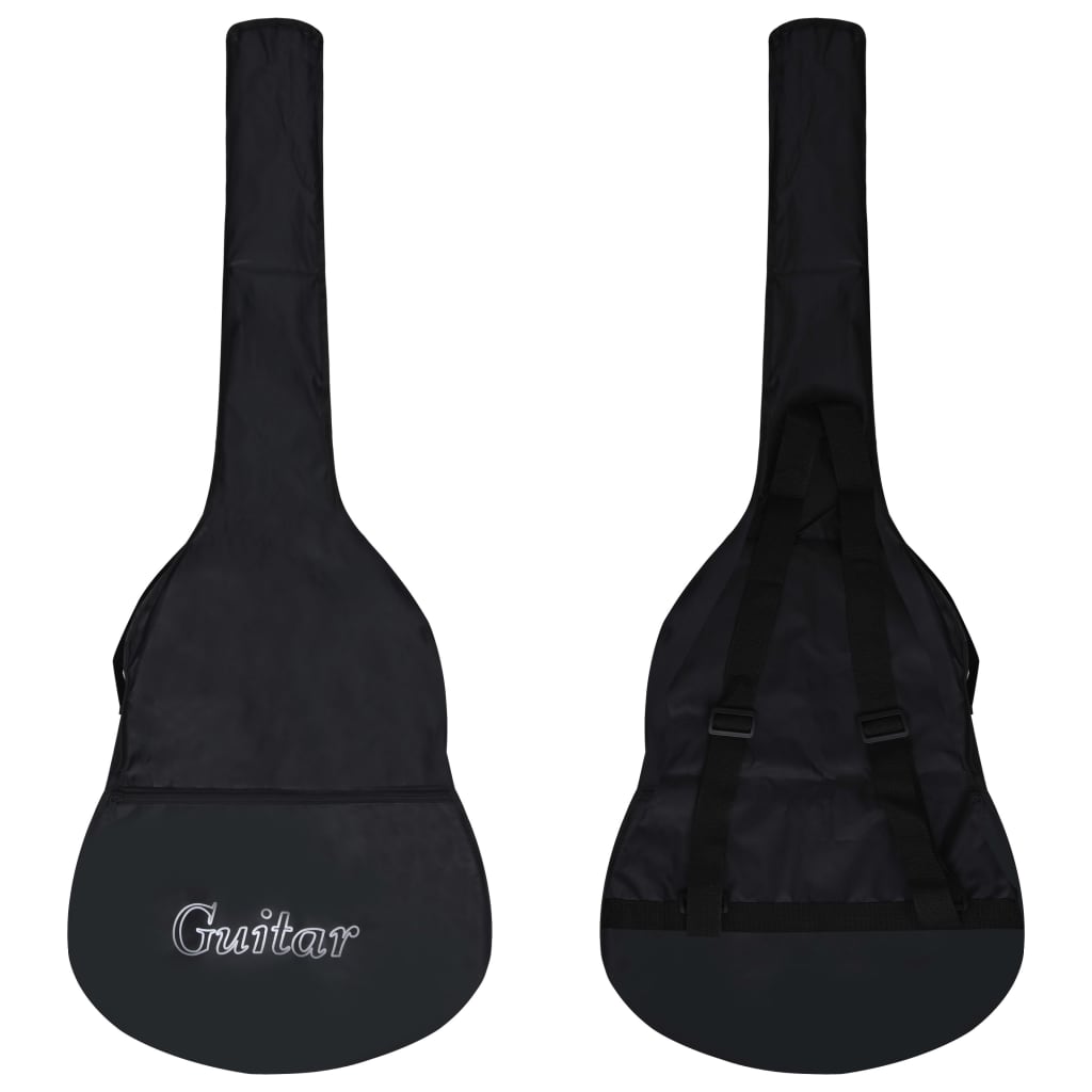 Set chitară acustică cu egalizator, 12 piese, 6 corzi, negru