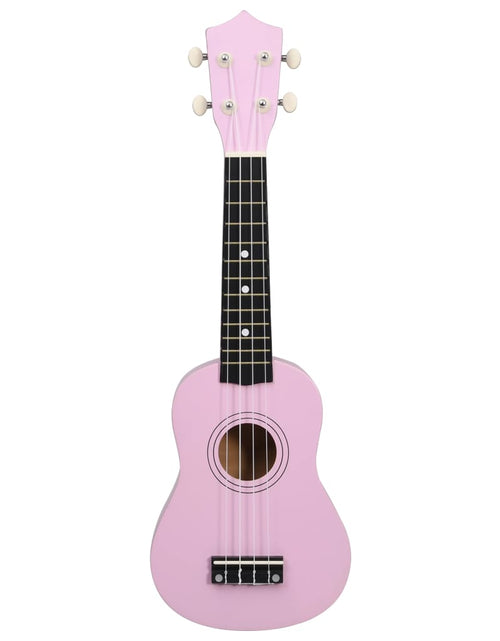 Încărcați imaginea în vizualizatorul Galerie, Set ukulele soprano, cu husă, pentru copii, roz, 21&quot;
