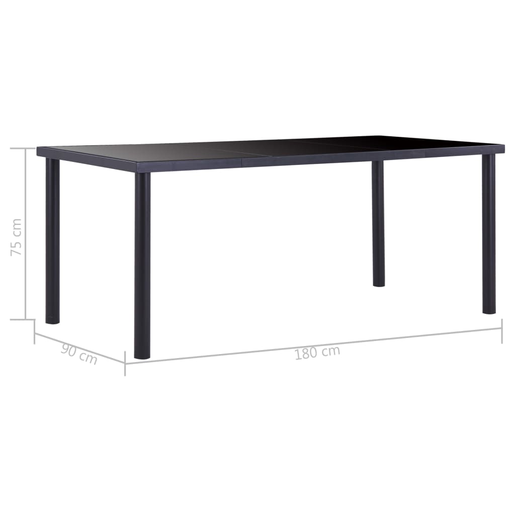 Set mobilier de bucătărie, 7 piese, alb, piele ecologică