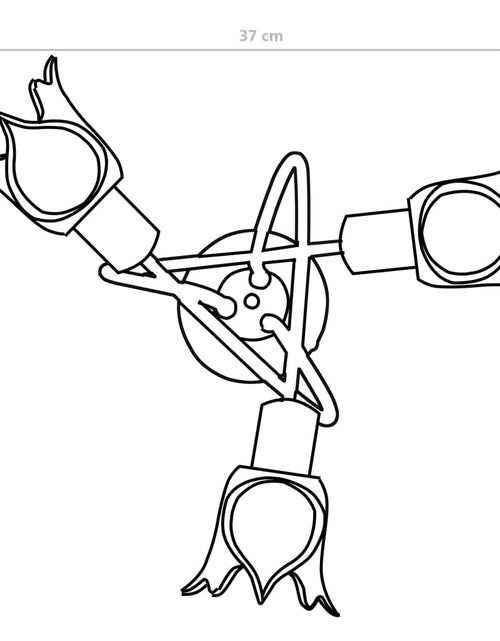 Загрузите изображение в средство просмотра галереи, Lustră, abajururi de sticlă transparentă, 3 becuri E14, lalea
