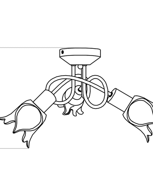 Загрузите изображение в средство просмотра галереи, Lustră, abajururi de sticlă transparentă, 3 becuri E14, lalea

