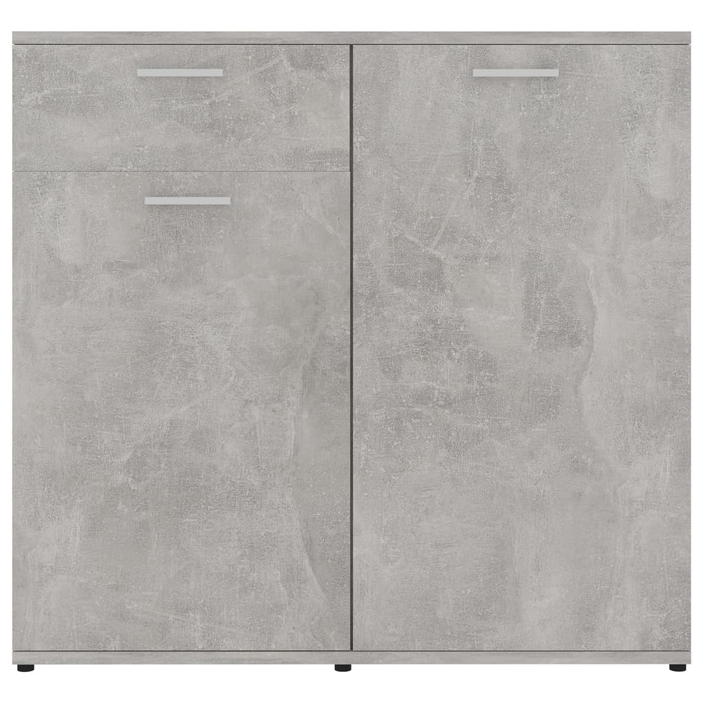 Servantă, gri beton, 80x36x75 cm, PAL - Lando