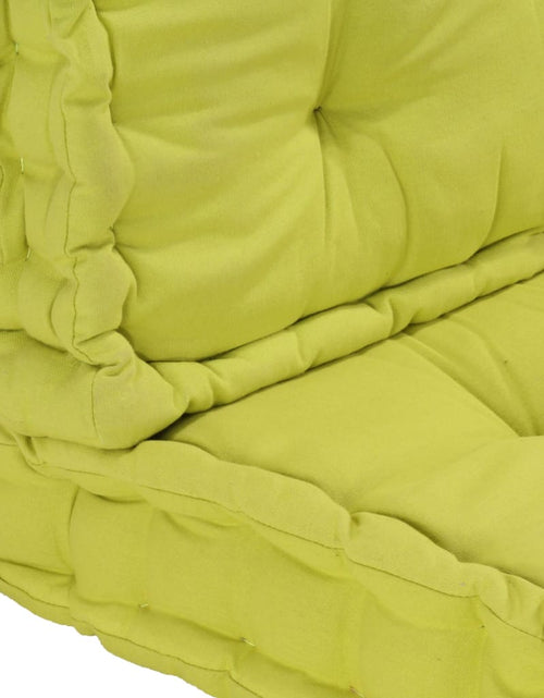 Încărcați imaginea în vizualizatorul Galerie, Perne canapea din paleți, 2 buc., verde, bumbac
