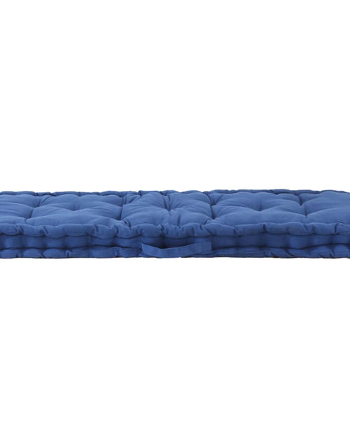 Încărcați imaginea în vizualizatorul Galerie, Perne pentru canapea din paleți, 2 buc., bleu, bumbac
