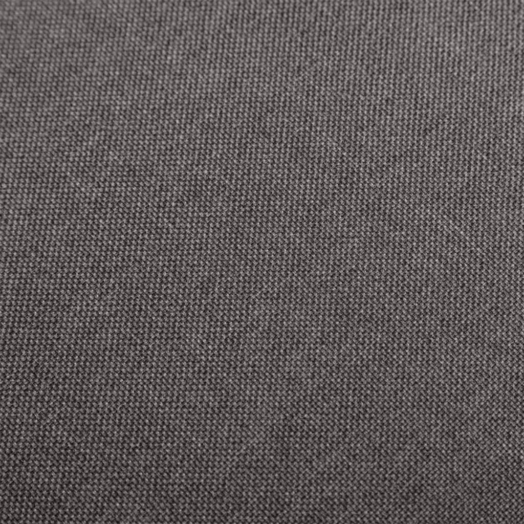 Scaune de bar, 2 buc., gri închis, material textil