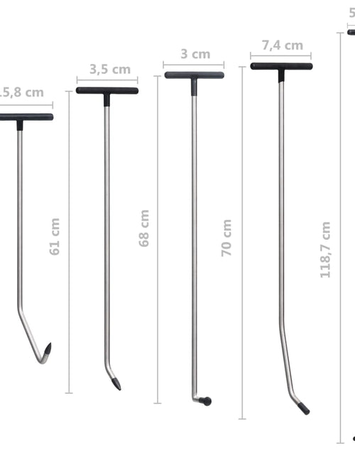 Încărcați imaginea în vizualizatorul Galerie, Set reparații deformări fără vopsea, 5 piese, oțel inoxidabil
