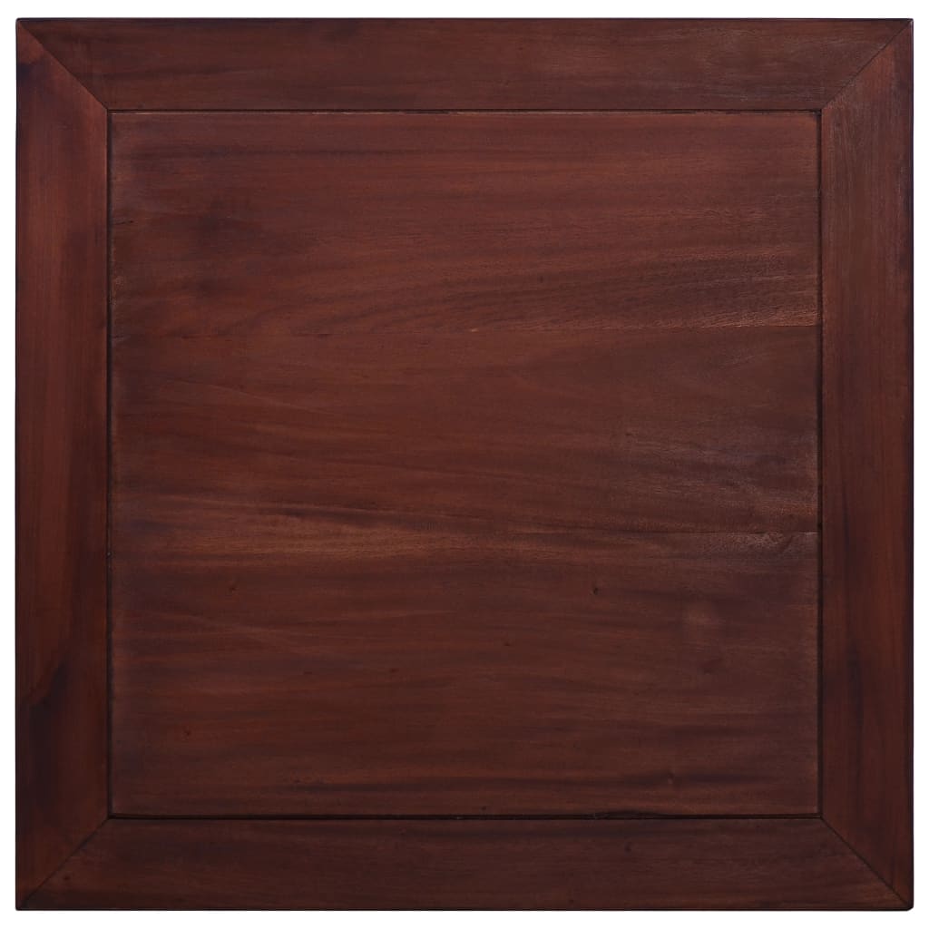 Masă de cafea, maro clasic, 68 x 68 x 30 cm, lemn masiv mahon
