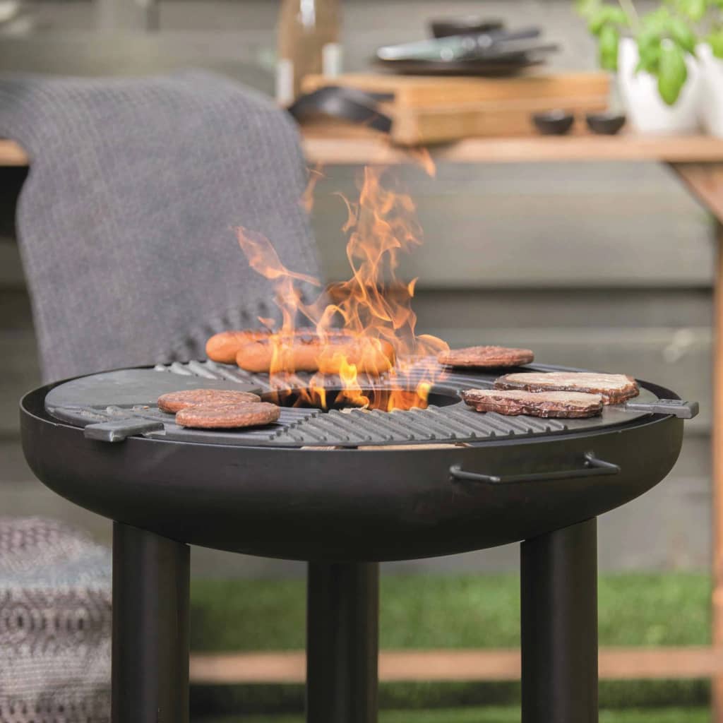 RedFire Grătar plancha barbecue, negru, oțel