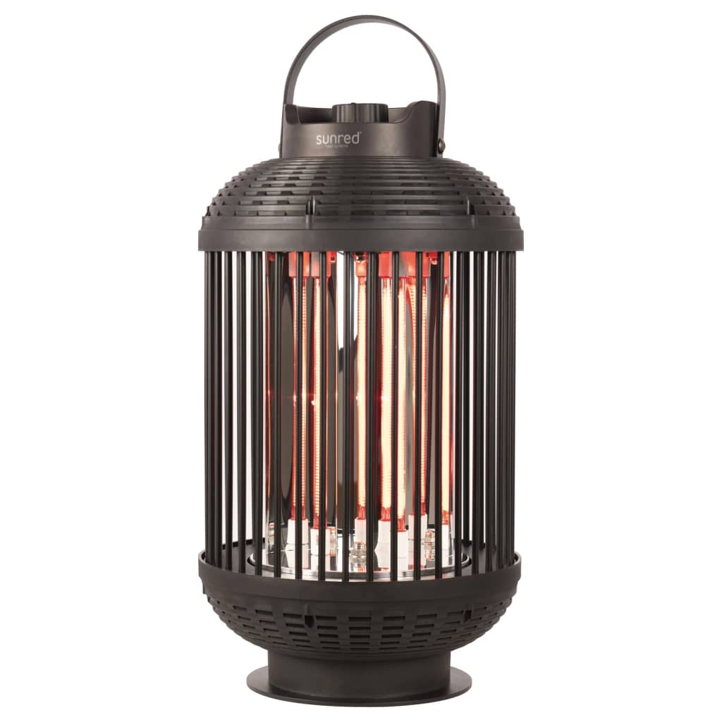 Sunred Încălzitor de masă Indox, 1200 W, halogen, negru