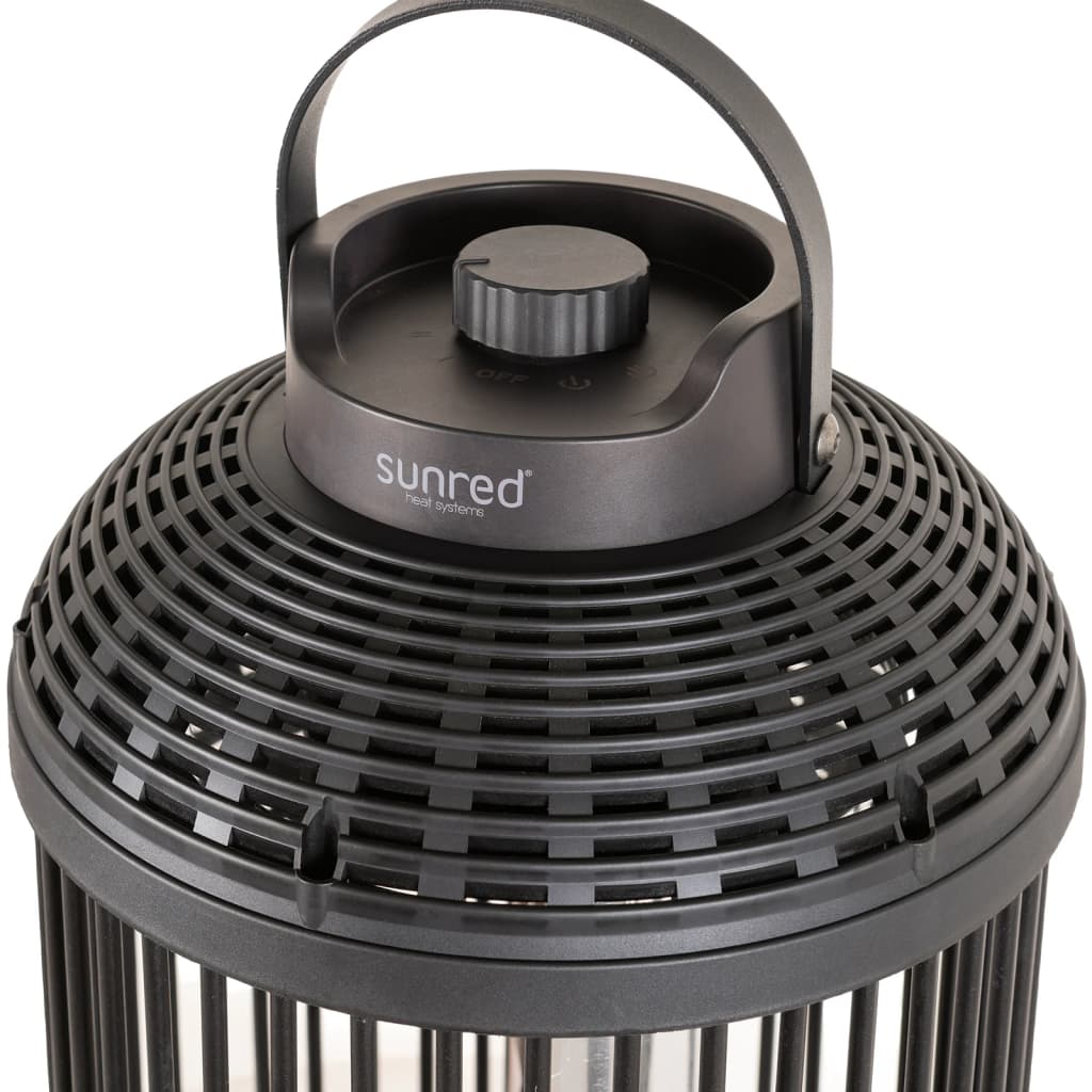 Sunred Încălzitor de masă Indox, 1200 W, halogen, negru