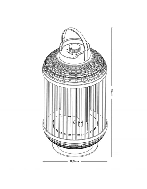 Загрузите изображение в средство просмотра галереи, Sunred Încălzitor de masă Indox, 1200 W, halogen, negru
