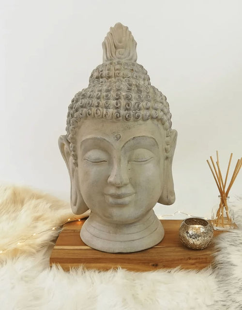 Încărcați imaginea în vizualizatorul Galerie, ProGarden Decoraţiune Cap de Buddha, 23x22x45 cm
