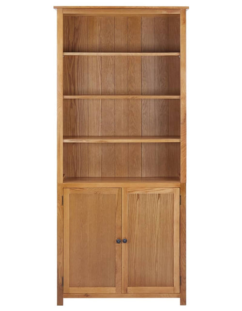 Încărcați imaginea în vizualizatorul Galerie, Bibliotecă cu 2 uși, 90 x 30 x 200 cm, lemn masiv stejar - Lando
