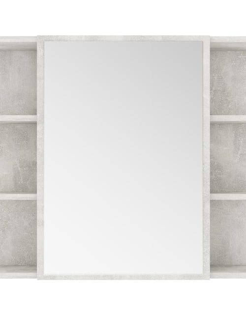 Încărcați imaginea în vizualizatorul Galerie, Dulap de baie cu oglindă, gri beton, 80 x 20,5 x 64 cm
