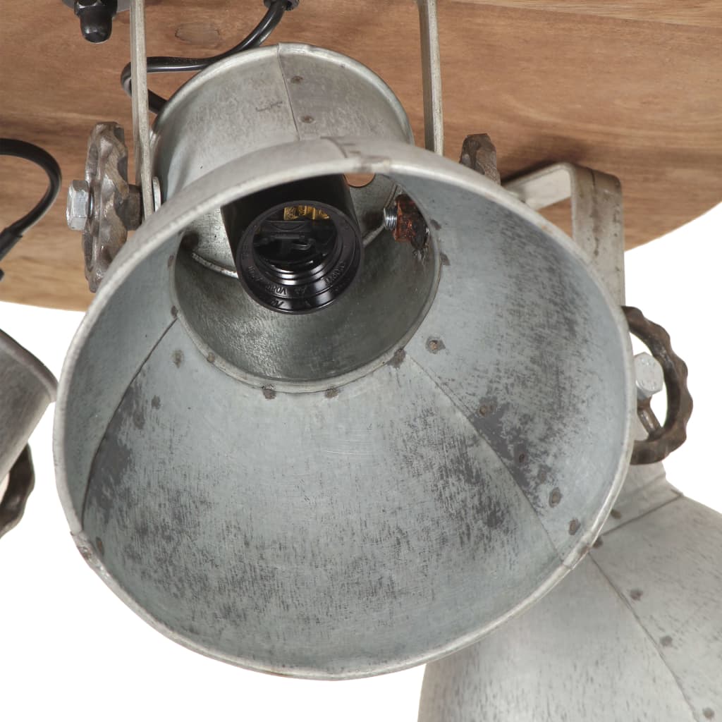 Lampă de tavan industrială, argintiu, 25 W, 42 x 27 cm, E27
