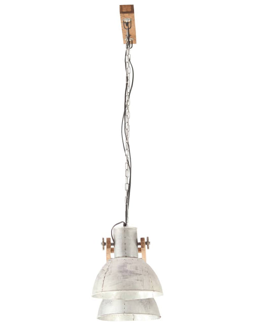 Загрузите изображение в средство просмотра галереи, Lampă suspendată industrială, 25 W, argintiu, 109 cm, E27
