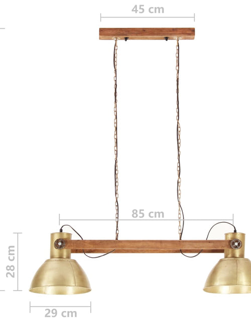 Загрузите изображение в средство просмотра галереи, Lampă suspendată industrială, 25 W, arămiu, 109 cm, E27
