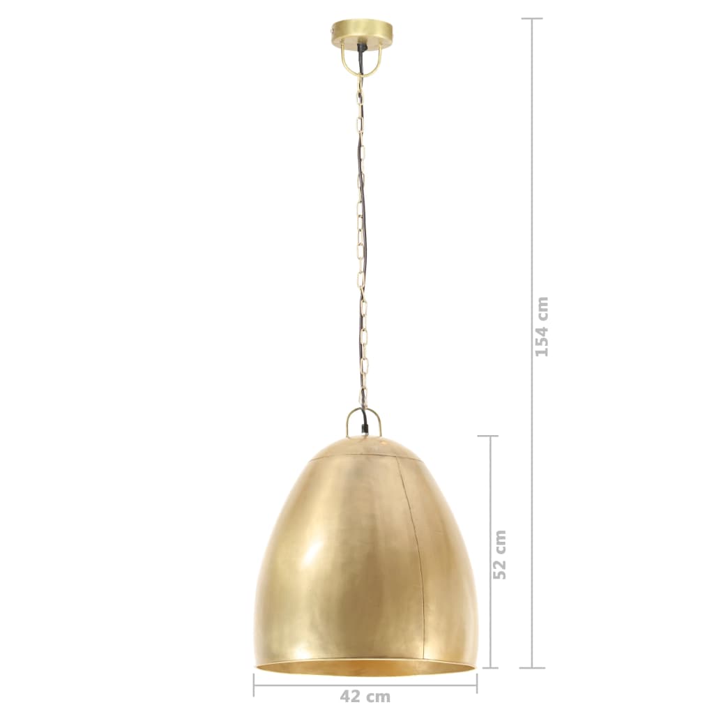 Lampă suspendată industrială, 25 W, arămiu, 42 cm, E27, rotund