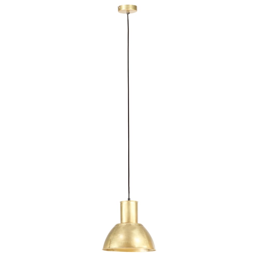 Lampă suspendată, 25 W, culoare alamă, rotund, 28,5 cm, E27