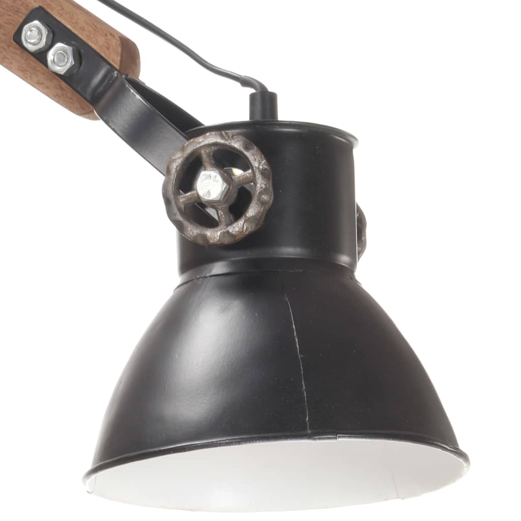 Lampă de perete, stil industrial, negru, rotund, E27