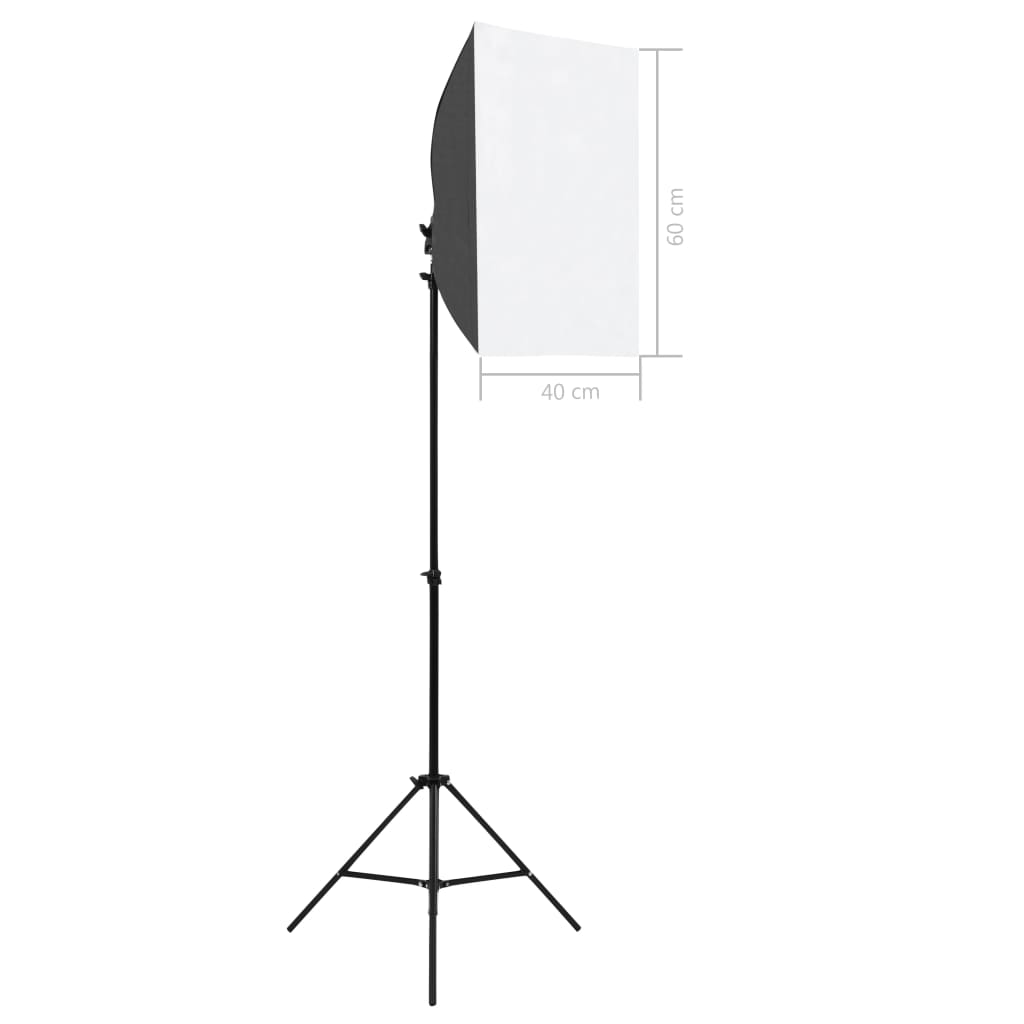 Kit studio foto cu lumini softbox și fundal