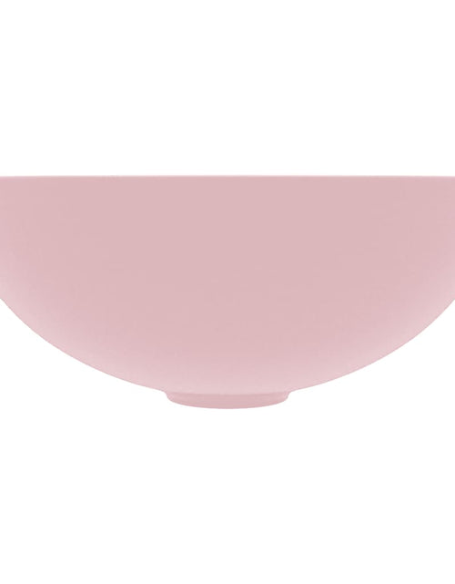 Încărcați imaginea în vizualizatorul Galerie, Chiuvetă de baie, roz mat, ceramică, rotund
