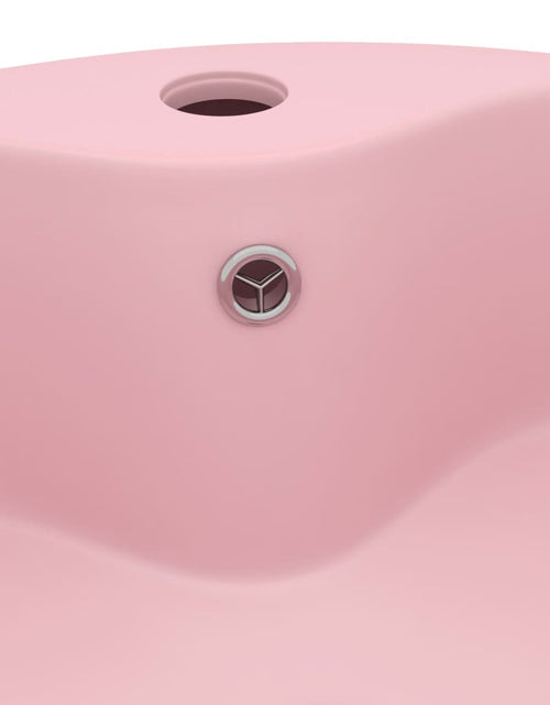 Загрузите изображение в средство просмотра галереи, Chiuvetă de lux cu preaplin, roz mat, 36 x 13 cm, ceramică
