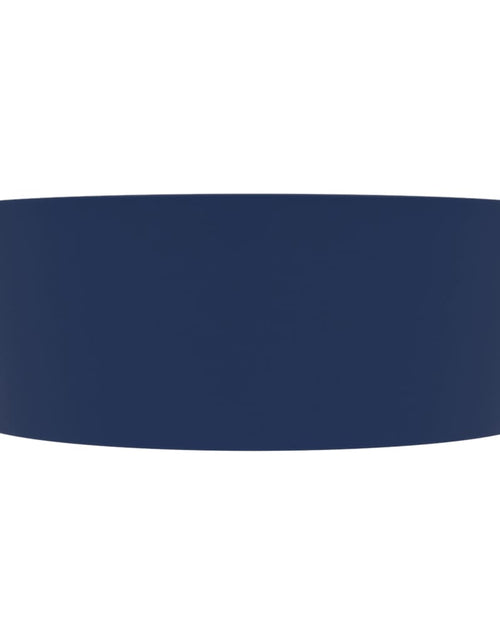 Încărcați imaginea în vizualizatorul Galerie, Chiuvetă de lux cu preaplin, albastru mat, 36 x 13 cm, ceramică
