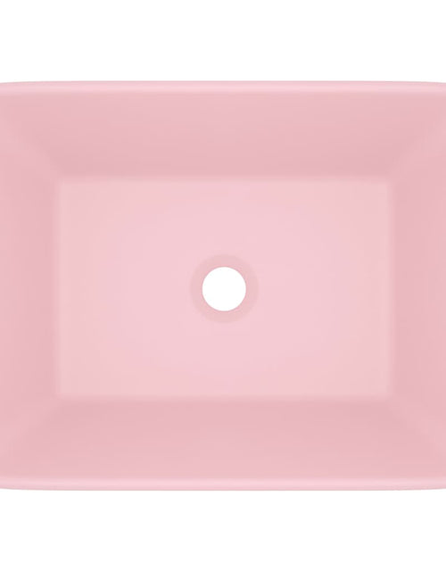 Загрузите изображение в средство просмотра галереи, Chiuvetă de baie lux, roz mat, 41 x 30 x 12 cm, ceramică
