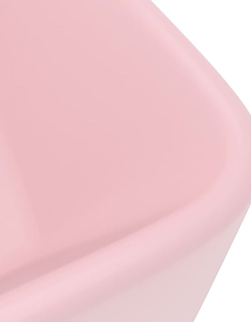 Încărcați imaginea în vizualizatorul Galerie, Chiuvetă de baie lux, roz mat, 41 x 30 x 12 cm, ceramică
