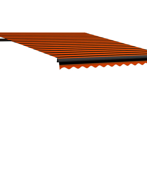 Загрузите изображение в средство просмотра галереи, Copertină retractabilă manual, portocaliu/maro, 300 x 250 cm
