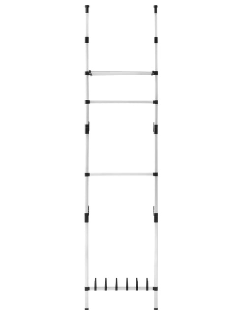 Загрузите изображение в средство просмотра галереи, Sistem șifonier telescopic, cu bare și raft, aluminiu
