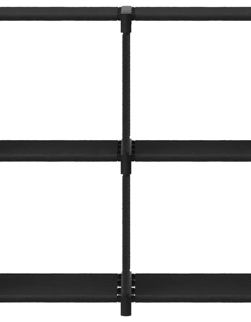 Încărcați imaginea în vizualizatorul Galerie, Raft expunere, 4 cuburi, negru, 69x30x72,5 cm, material textil - Lando
