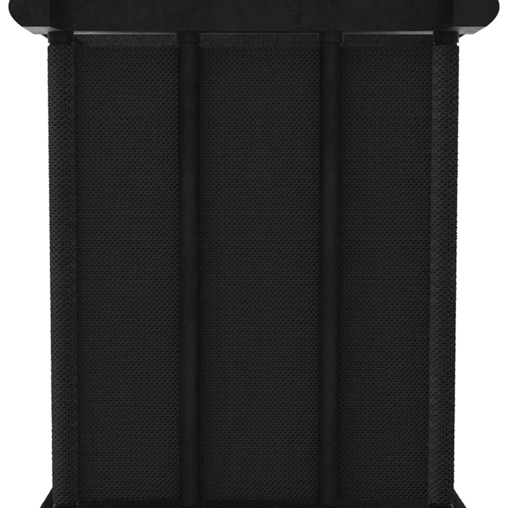 Raft 5 cuburi cu cutii, negru, 103x30x72,5 cm, material textil - Lando
