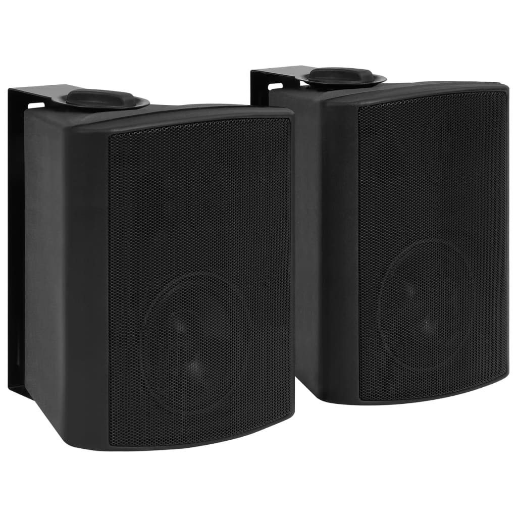 Boxe stereo de perete, 2 buc., negru, 100 W, interior/exterior