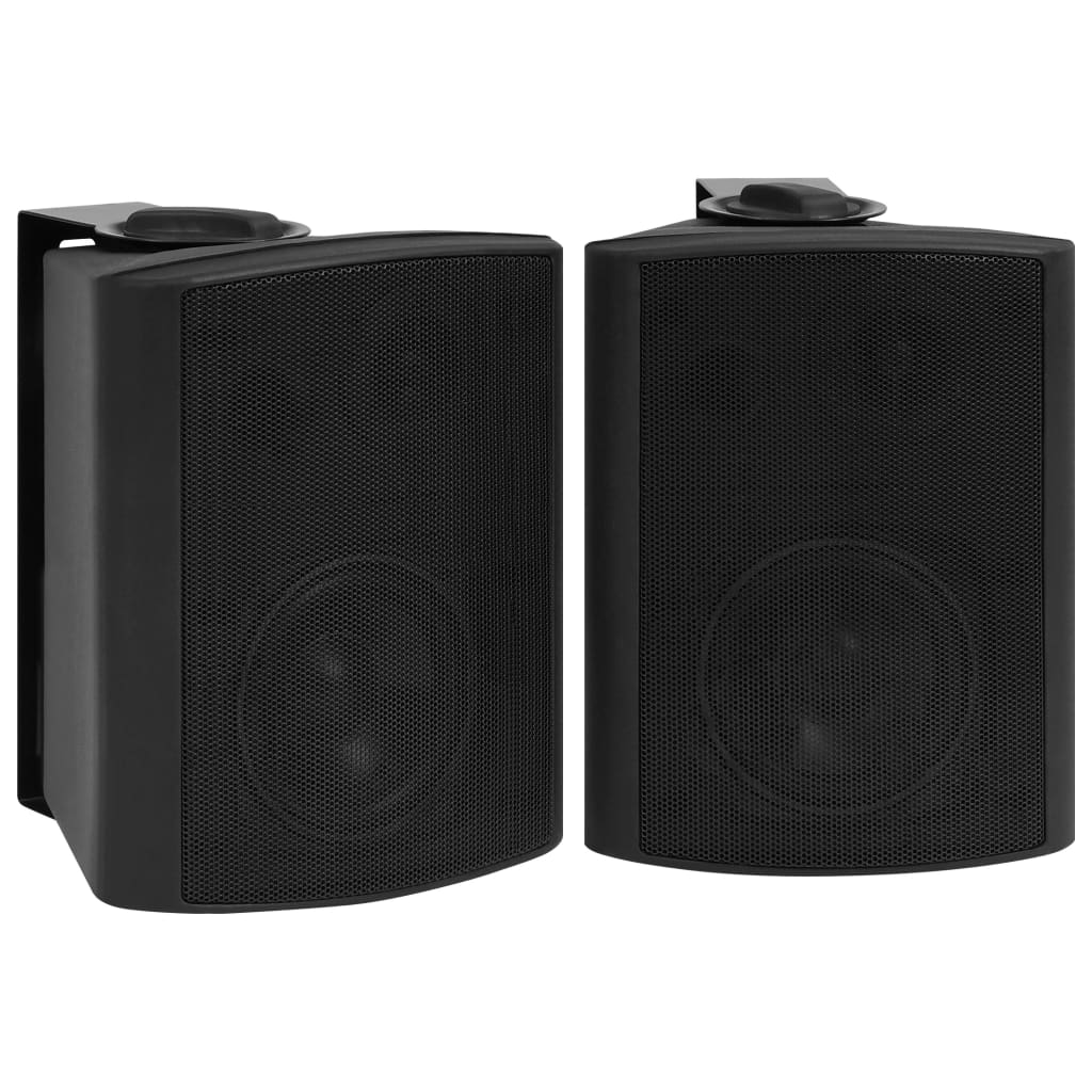 Boxe stereo de perete, 2 buc., negru, 100 W, interior/exterior