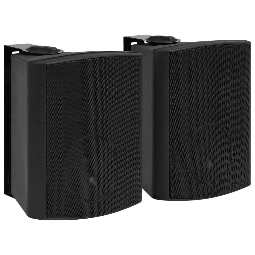 Boxe stereo de perete, 2 buc., negru, 120 W, interior/exterior